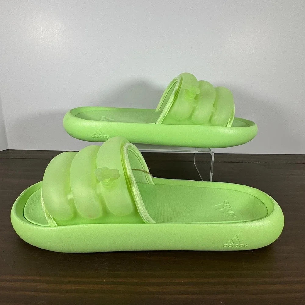 adidas Adilette Zplaash Slide Sandal Green Spark IF0889 Men 8 Women 9 New NWT